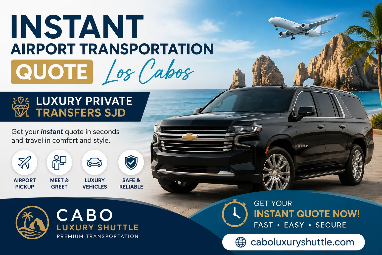 Instant Airport Transportation Quote Los Cabos Luxury Private Transfers SJD_resultado