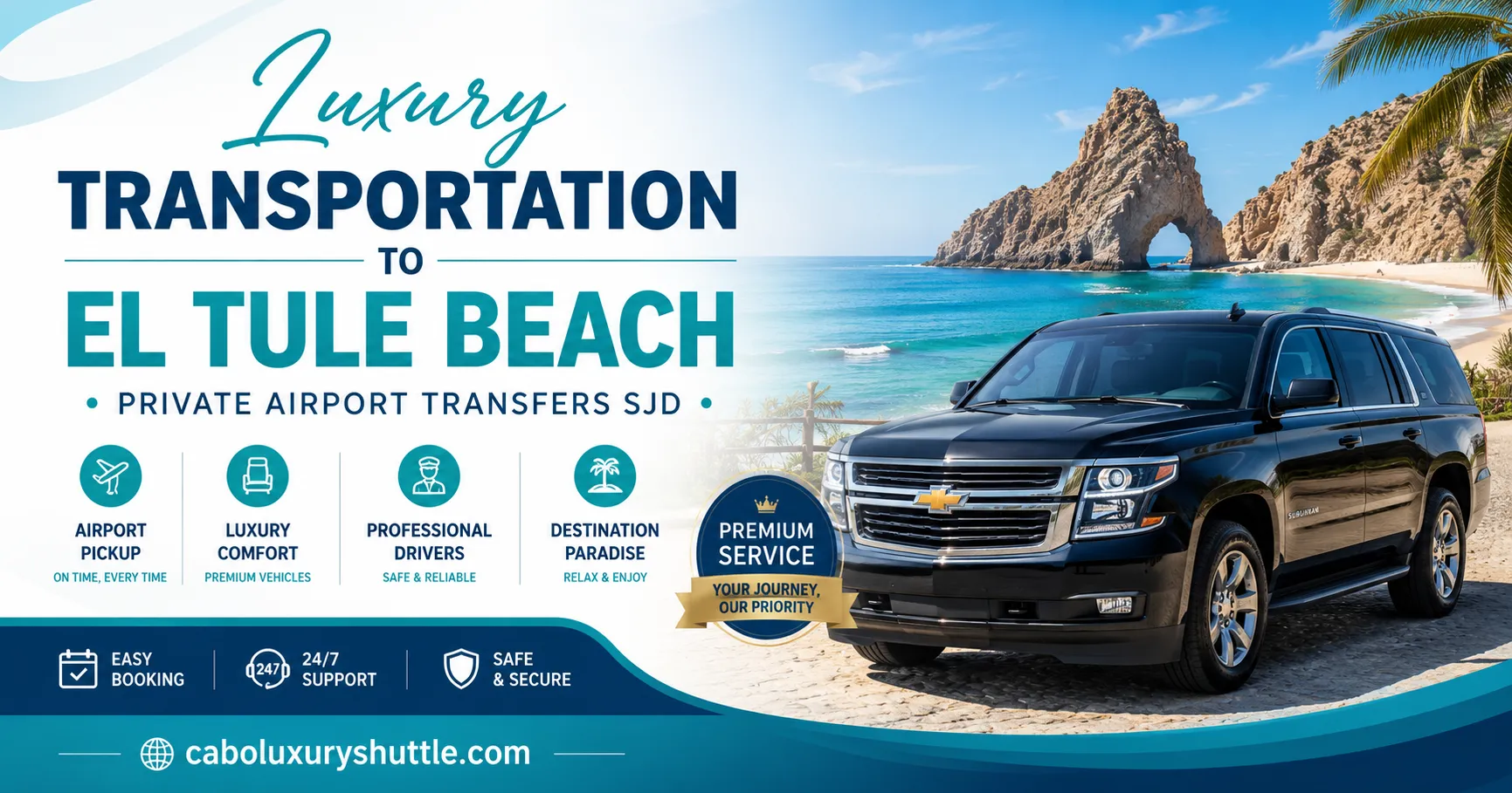 Luxury Transportation to El Tule Beach Private Airport Transfers SJD_resultado