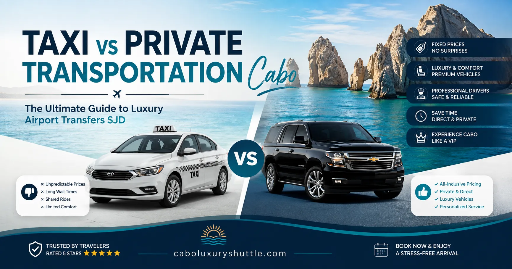 Taxi vs Private Transportation Cabo The Ultimate Guide to Luxury Airport Transfers SJD_resultado